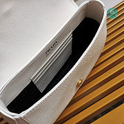 Prada Saffiano Leather Bag with Gold Chain in White 22x14x6.5 cm - 4