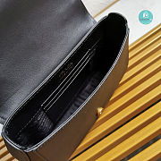 Prada Saffiano Leather Bag with Gold Chain in Black 22x14x6.5 cm - 2