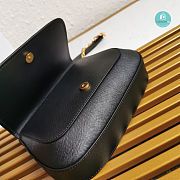 Prada Saffiano Leather Bag with Gold Chain in Black 22x14x6.5 cm - 4