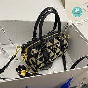 Prada Galleria embroidered jacquard fabric micro-bag 20x14x11cm - 6