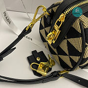 Prada Galleria embroidered jacquard fabric micro-bag 20x14x11cm - 5