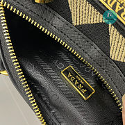 Prada Galleria embroidered jacquard fabric micro-bag 20x14x11cm - 4