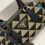 Prada Galleria embroidered jacquard fabric micro-bag 20x14x11cm - 2