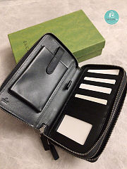 GUCCI Guccissima Signature Travel Document Case Black 21.5x14x4.5cm - 2