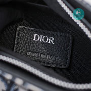 Dior Saddle Soft Bag Blac Oblique Jacquard 24x17x8 cm - 5