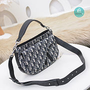 Dior Saddle Soft Bag Blac Oblique Jacquard 24x17x8 cm - 4