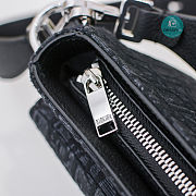 Dior Saddle Oblique Mini In Black 24x17x8cm - 5