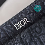 Dior Saddle Oblique Mini In Black 24x17x8cm - 3