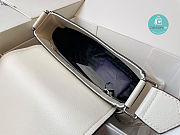 Prada Shoulder Bag In Grained Leather White 24x17x9.5cm - 2