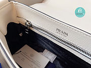 Prada Shoulder Bag In Grained Leather White 24x17x9.5cm - 4