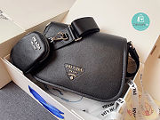 Colestore Prada Shoulder Bag In Grained Leather Black 24x17x9.5cm - 1
