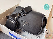 Colestore Prada Shoulder Bag In Grained Leather Black 24x17x9.5cm - 5
