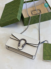 Gucci Small Dionysus Shoulder Bag In White 18x10x5 cm - 2