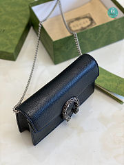 Gucci Small Dionysus Shoulder Bag In Black 18x10x5 cm - 5