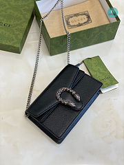 Gucci Small Dionysus Shoulder Bag In Black 18x10x5 cm - 4
