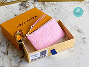 Louis Vuitton Key Pouch  Monogram Empreinte Leather In Pink 13.5 x 7 x 1.5 cm - 1
