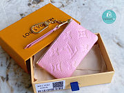 Louis Vuitton Key Pouch  Monogram Empreinte Leather In Pink 13.5 x 7 x 1.5 cm - 3