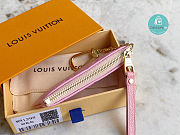 Louis Vuitton Key Pouch  Monogram Empreinte Leather In Pink 13.5 x 7 x 1.5 cm - 4