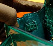 Hermes Kelly In Green Crocodile Leather 25 cm - 5