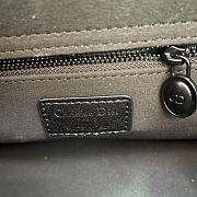 Dior Mini Lady Dior Bag Diamond Motif Black 20 x 16.5 x 8cm - 6