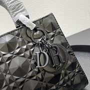 Dior Mini Lady Dior Bag Diamond Motif Black 20 x 16.5 x 8cm - 4