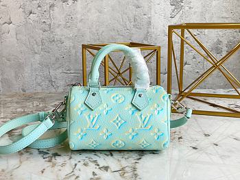 Louis Vuitton Nano Speedy Bag Vert D'eau Green 16 x 10 x 7.5 cm