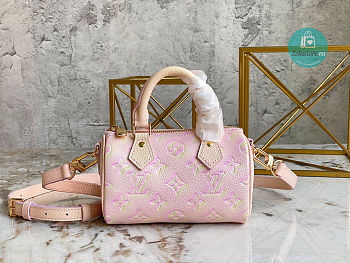 Louis Vuitton Nano Speedy Bag Pink 16 x 10 x 7.5 cm