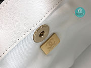 Chanel Backpack Duma White Lambskin CC 18×18×12cm - 6