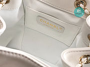 Chanel Backpack Duma White Lambskin CC 18×18×12cm - 4