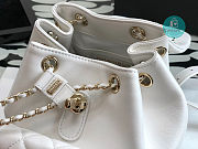 Chanel Backpack Duma White Lambskin CC 18×18×12cm - 2