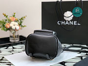 Chanel Backpack Duma Black Lambskin CC 18×18×12cm - 6