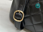 Chanel Backpack Duma Black Lambskin CC 18×18×12cm - 3