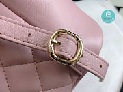 Chanel Backpack Duma Pink Lambskin CC 18×18×12cm - 5