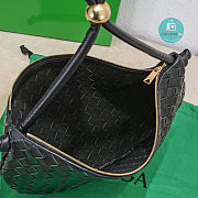 Bottega Veneta Genuine Leather Woven Pouch Bag In Black 40x20x2 cm  - 2