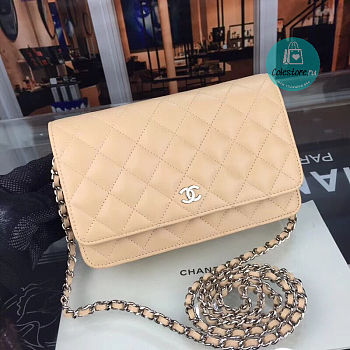 Chanel Wallet On Chain WOC Cream 19 x 12.5 cm