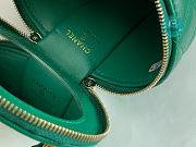 Chanel Vanity With Chain And Top Handle Green 10.5x11.6x10.5 cm - 4
