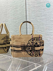 Dior Small Catherine Tote Bag In Beige 28x10x19cm - 1