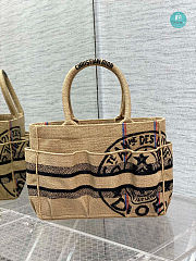 Dior Small Catherine Tote Bag In Beige 28x10x19cm - 4