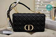 Large Dior Caro Bag Black Supple Cannage Calfskin 29x18x10 cm  - 1