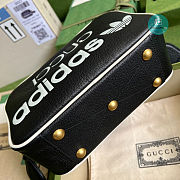 Adidas x Gucci Small Shoulder Bag In Black Leather 25x16x9.5 cm - 6