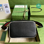 Adidas x Gucci Small Shoulder Bag In Black Leather 25x16x9.5 cm - 2