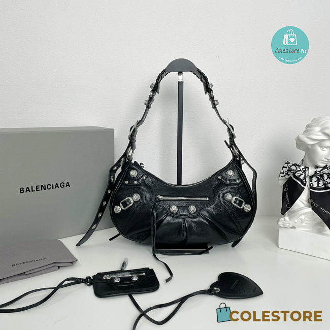 Colestore Balenciaga Le Cagole XS Shoulder Bag In Black 33x16x8 cm - 1