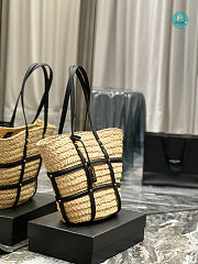 YSL Saint Laurent Panier Medium Raffia 40x29x19 cm - 4