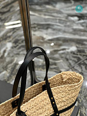 YSL Saint Laurent Panier Medium Raffia 40x29x19 cm - 6