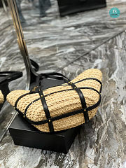 YSL Saint Laurent Panier Medium Raffia 40x29x19 cm - 5