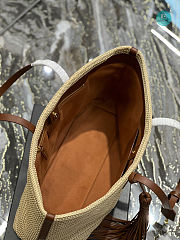 YSL Saint Laurent Shopper Tote Woven Raffia 38×28×13 cm - 2