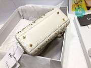 Mini Lady Dior Bag Latte Lucky Star Cannage Lambskin 17 x 15 x 7 cm  - 6