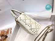 Mini Lady Dior Bag Latte Lucky Star Cannage Lambskin 17 x 15 x 7 cm  - 3