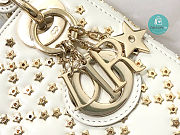 Mini Lady Dior Bag Latte Lucky Star Cannage Lambskin 17 x 15 x 7 cm  - 2