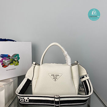 Prada Hobo Bag In White 23x21x10cm